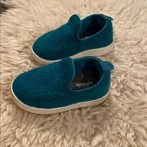 Allbirds Kids Wool Lounger Teal Slip-On Shoes